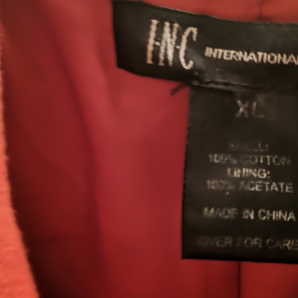 INC double breasted jacket w/jersey shirt - Picture 8 of 16